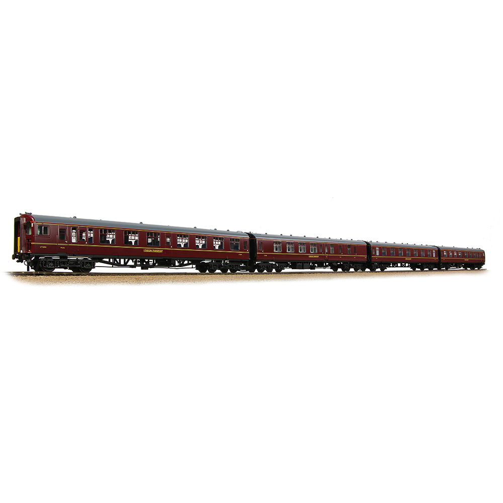 Bachmann 32-645 Class 438 4-TC 4-Car MU 428 London Transport Lined Maroon - OO Gauge