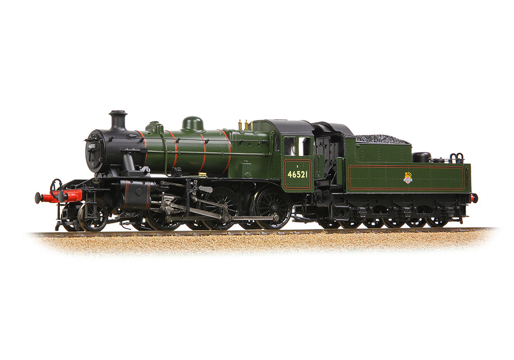 Bachmann 32-831 LMS Ivatt 2MT 46521 BR Lined Green (Early Emblem) OO Gauge