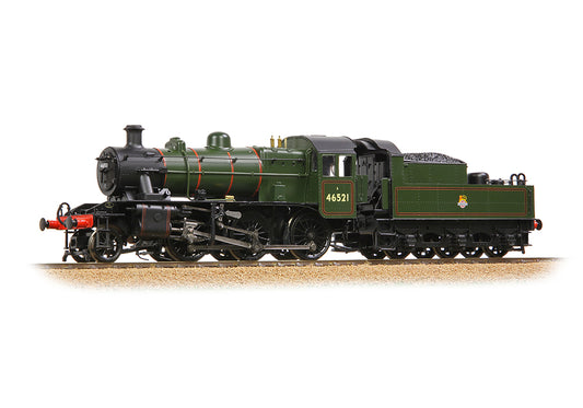 Bachmann 32-831 LMS Ivatt 2MT 46521 BR Lined Green (Early Emblem) OO Gauge