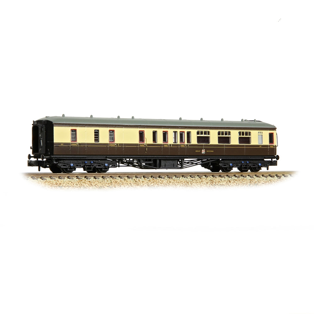 Farish 374-511A GWR Hawksworth Brake Third Corridor GWR Chocolate & Cream - N Gauge