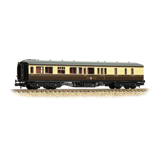 Farish 374-511B GWR Hawksworth Brake Third Corridor GWR Chocolate & Cream - N Gauge