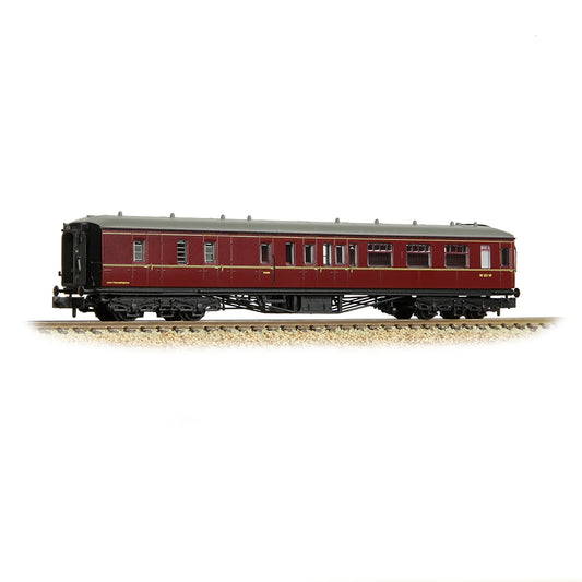 Farish 374-512A GWR Hawksworth Brake Second Corridor BR Maroon - N Gauge