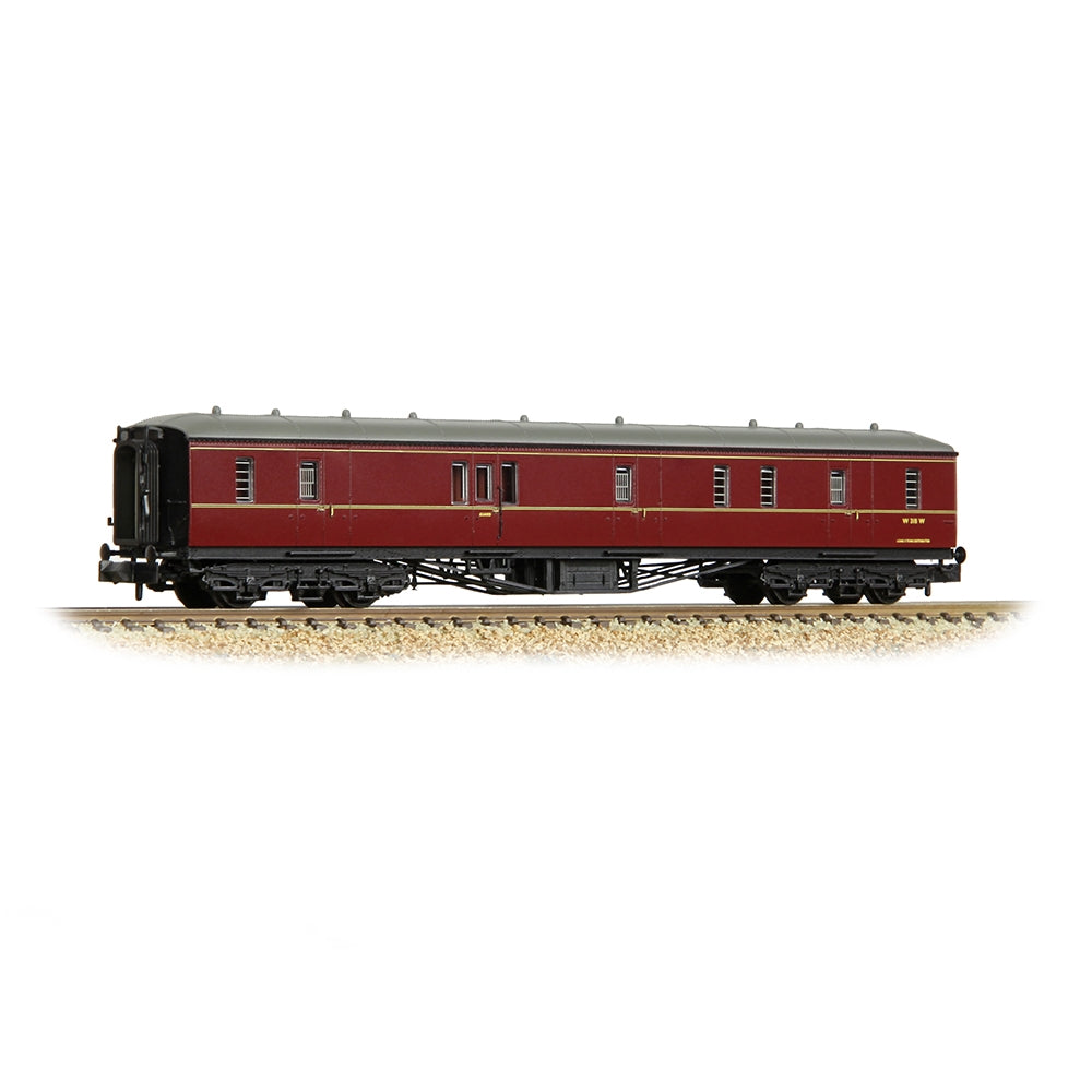 Farish 374-586A GWR Hawksworth Full Brake BR Maroon - N Gauge