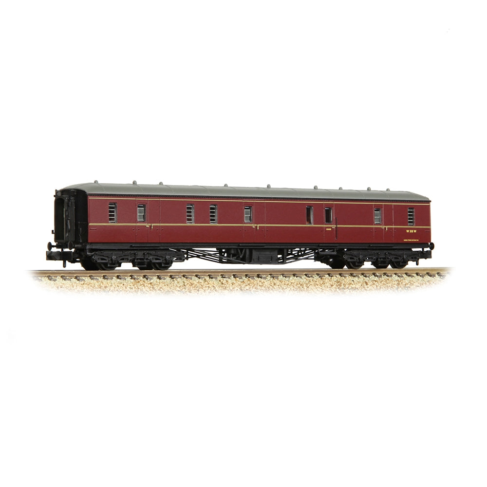 Farish 374-586A GWR Hawksworth Full Brake BR Maroon - N Gauge