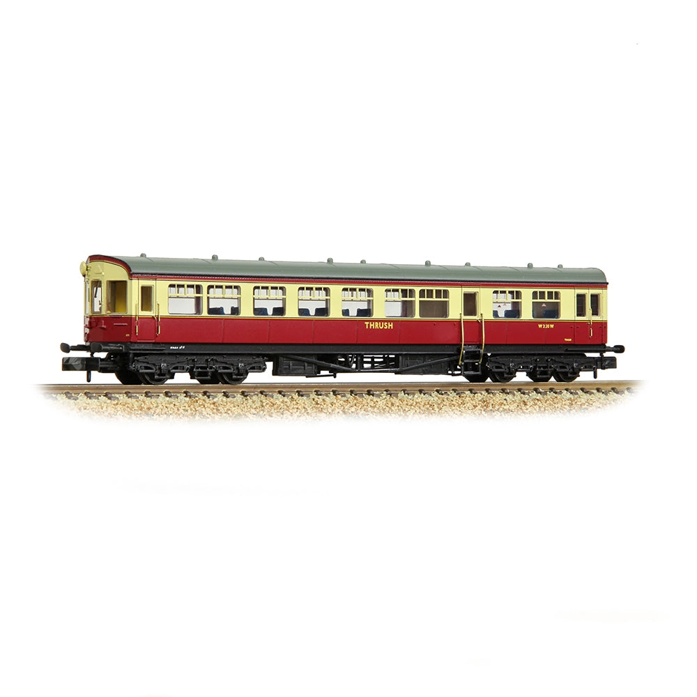 Farish 374-610A GWR Hawksworth Auto-Trailer 'Thrush' BR Crimson & Cream - N Gauge