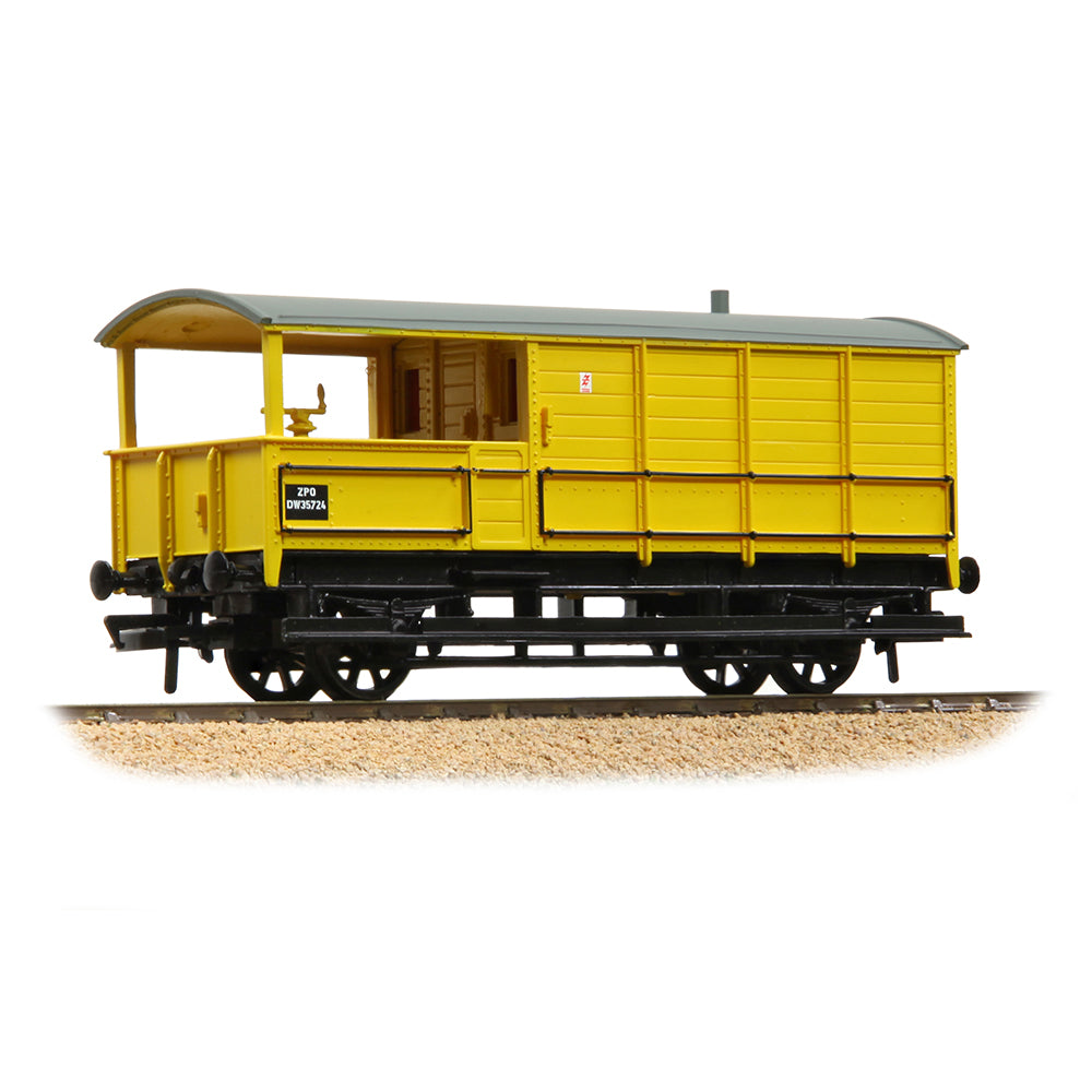 Bachmann 33-311A GWR 20T 'Toad' Brake Van BR Departmental Yellow, OO Gauge