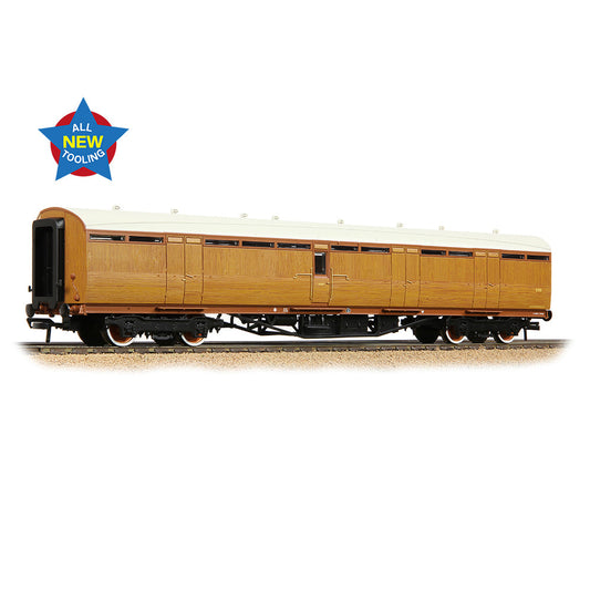 Bachmann 34-360A LNER Thompson Full Brake LNER Teak Effect, OO Gauge