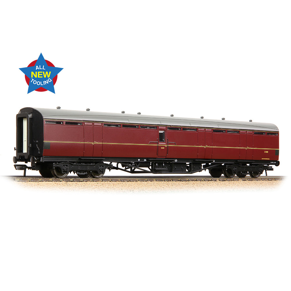 Bachmann 34-362 LNER Thompson Full Brake BR Maroon, OO Gauge