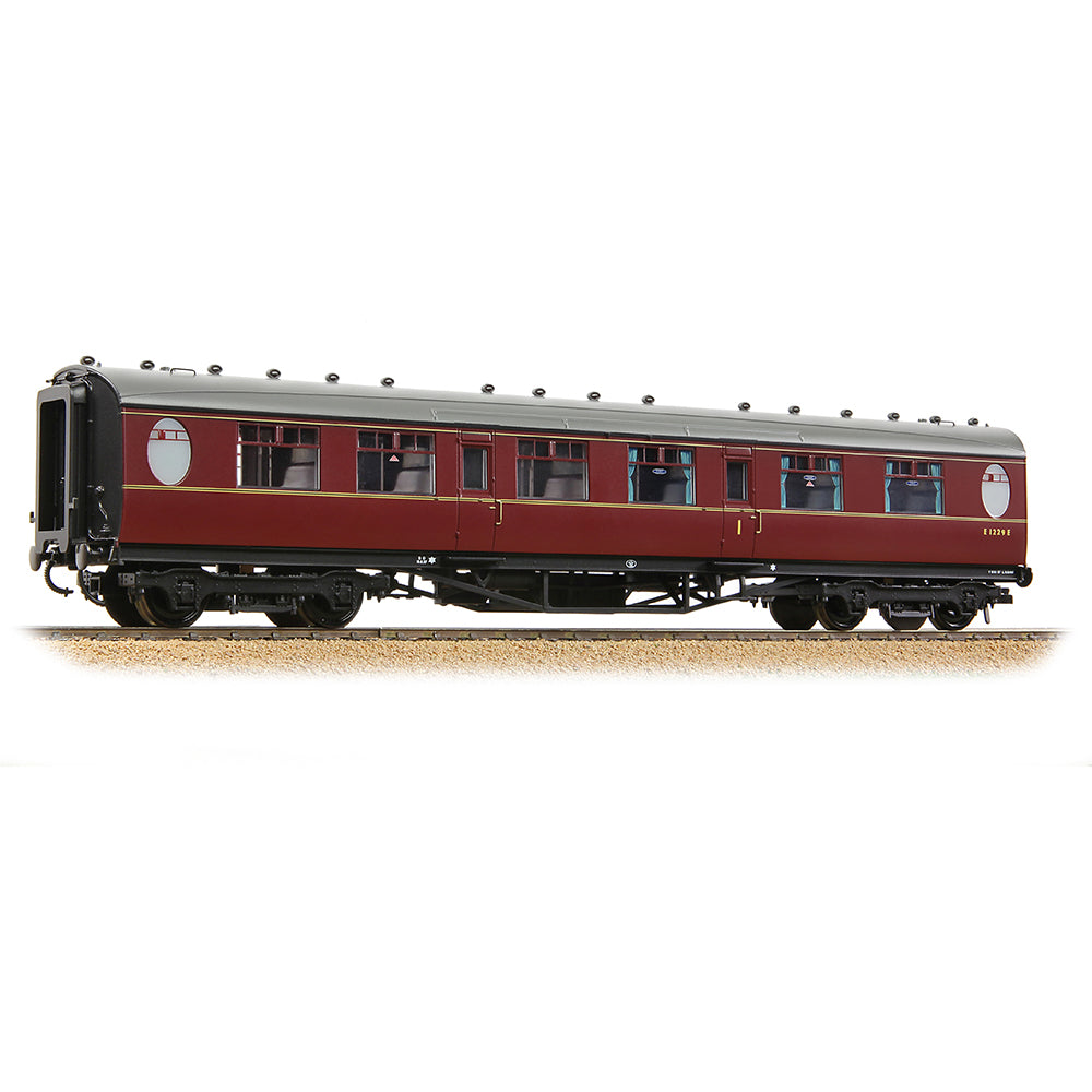 Bachmann 34-412A LNER Thompson Composite Corridor BR Maroon OO Gauge