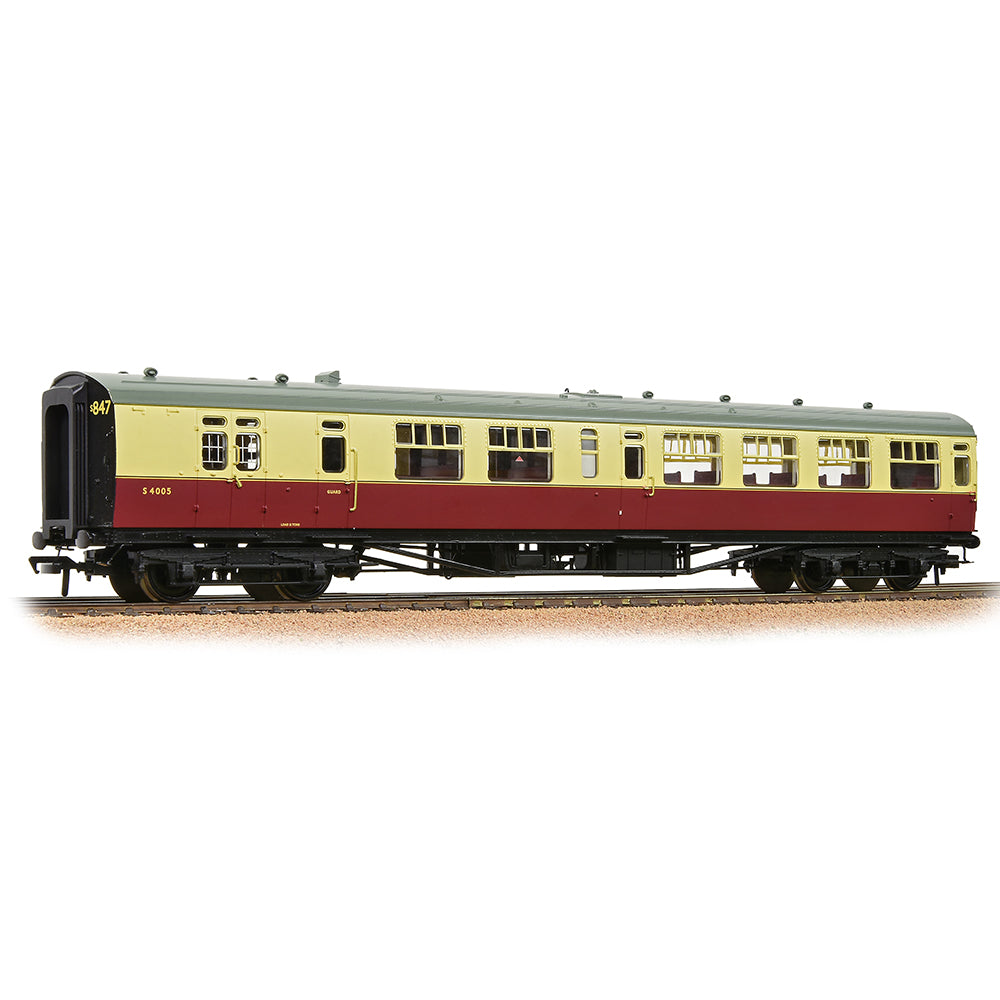 Bachmann 34-727 Bulleid Semi-Open Brake 3rd (15" Vents) BR Crimson & Cream, OO Gauge *LAST FEW**