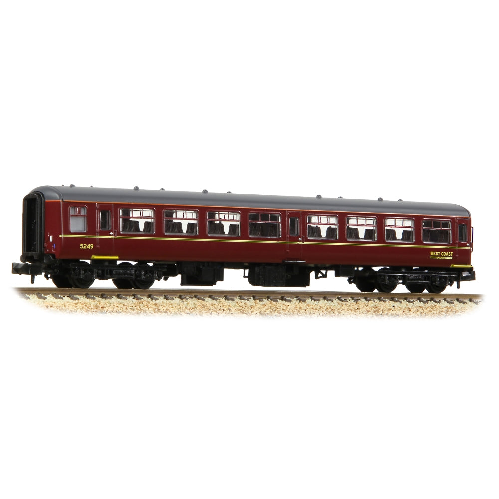 Farish 374-715A BR Mk2A TSO Tourist Second Open WCRC Maroon - N Gauge
