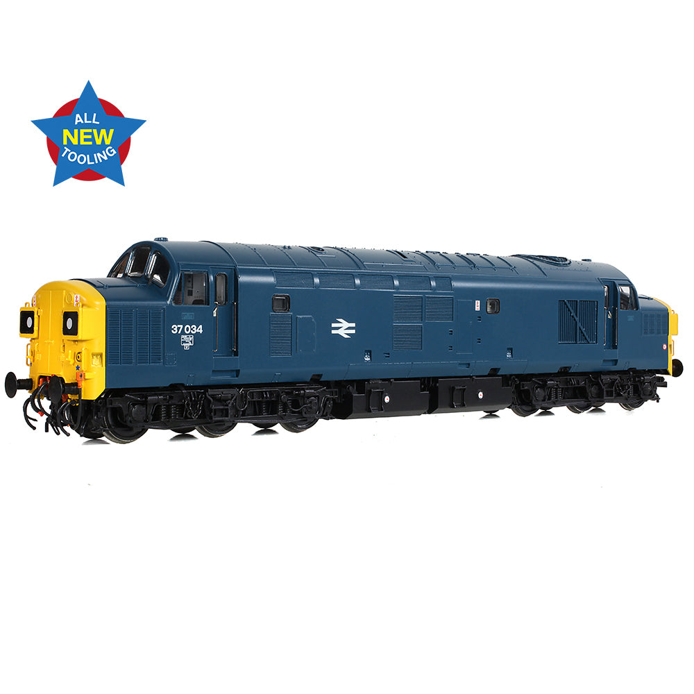 Bachmann 35-301 Class 37/0 Split Headcode 37034 BR Blue OO Gauge