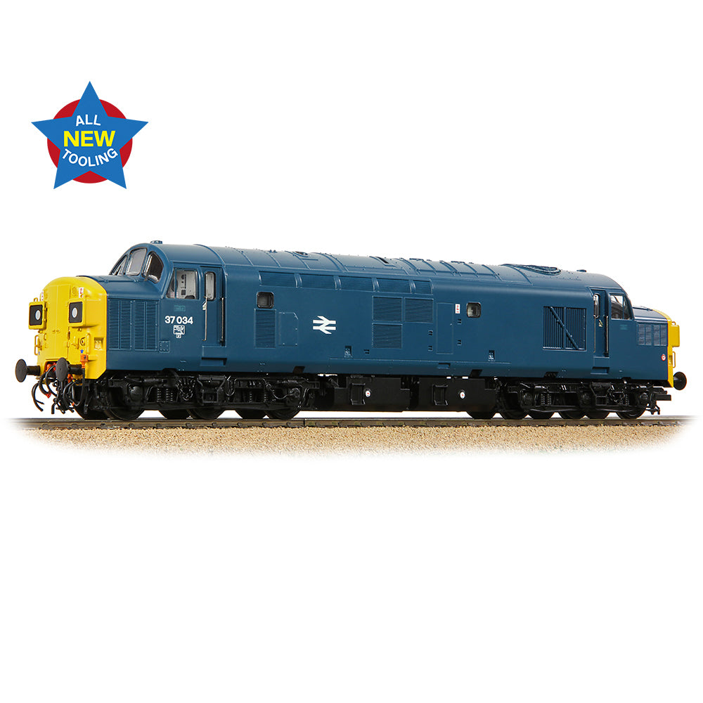 Bachmann 35-301 Class 37/0 Split Headcode 37034 BR Blue OO Gauge