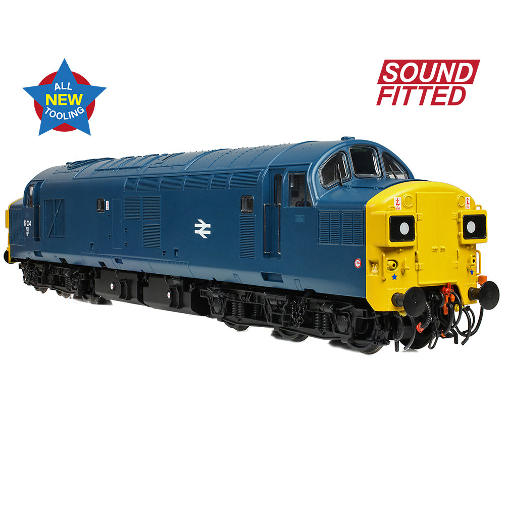 Bachmann 35-301SF Class 37/0 Split Headcode 37034 BR Blue OO Gauge *LAST FEW*