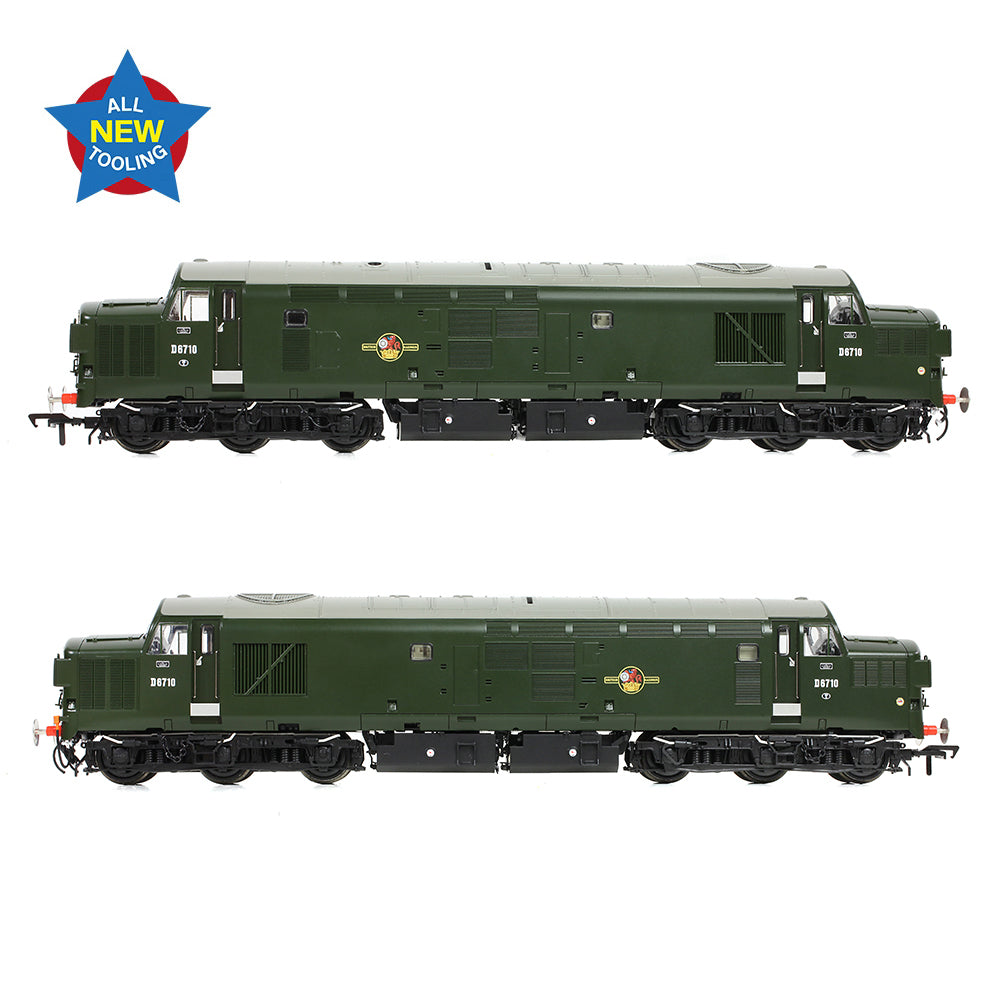 Bachmann 35-302 Class 37/0 Split Headcode D6710 BR Green (Late Crest) OO Gauge