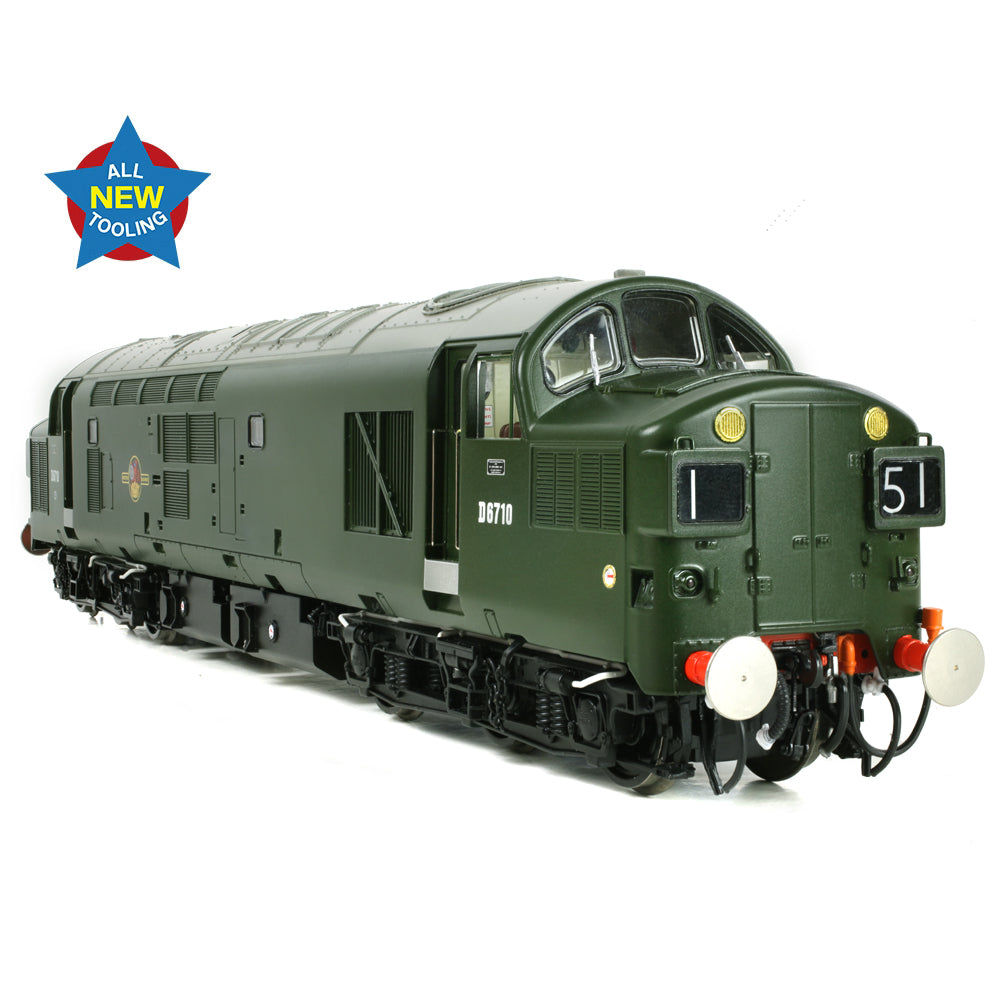 Bachmann 35-302 Class 37/0 Split Headcode D6710 BR Green (Late Crest) OO Gauge