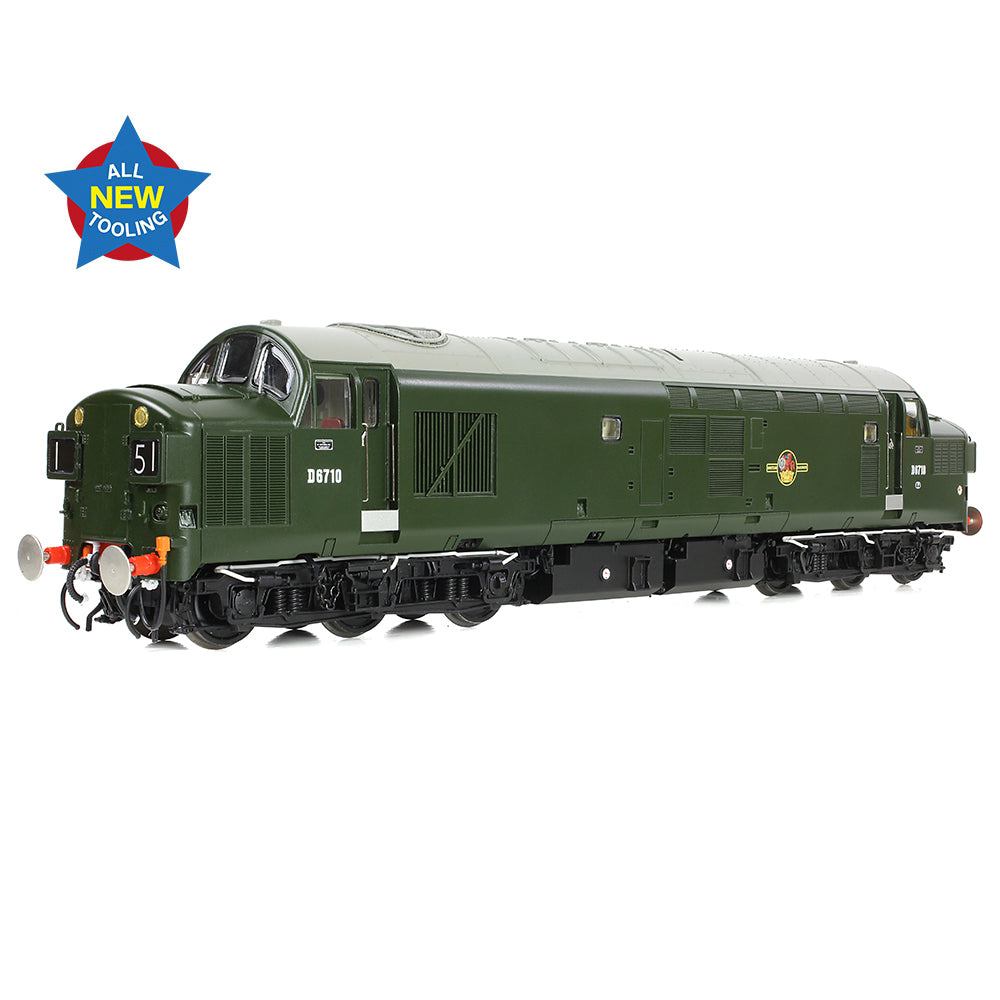 Bachmann 35-302 Class 37/0 Split Headcode D6710 BR Green (Late Crest) OO Gauge
