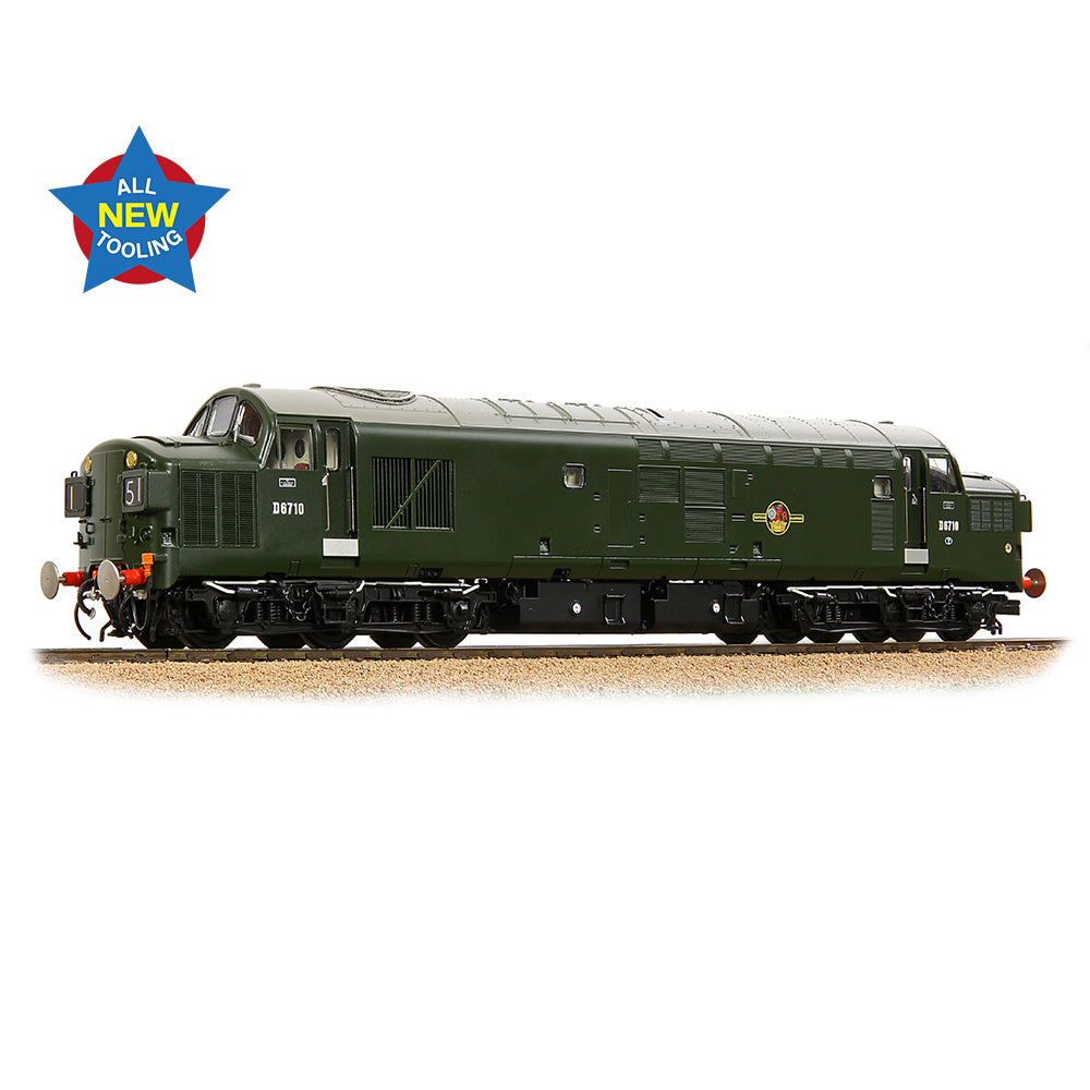 Bachmann 35-302 Class 37/0 Split Headcode D6710 BR Green (Late Crest) OO Gauge