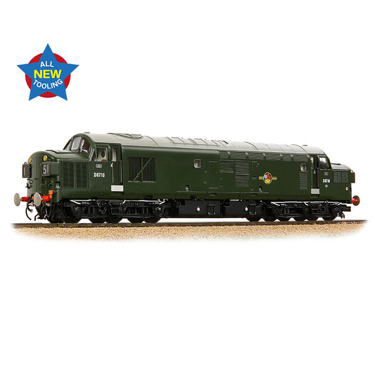 Bachmann 35-302 Class 37/0 Split Headcode D6710 BR Green (Late Crest) OO Gauge