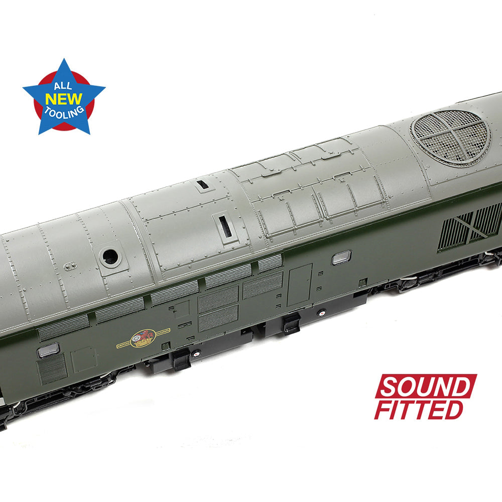 Bachmann 35-302SF Class 37/0 Split Headcode D6710 BR Green (Late Crest) OO Gauge