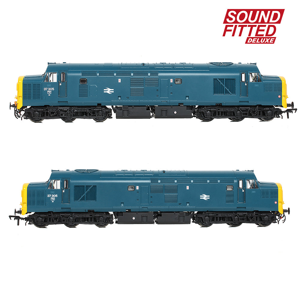 Bachmann 35-303SFX Class 37/0 Centre Headcode 37305 BR Blue OO Gauge