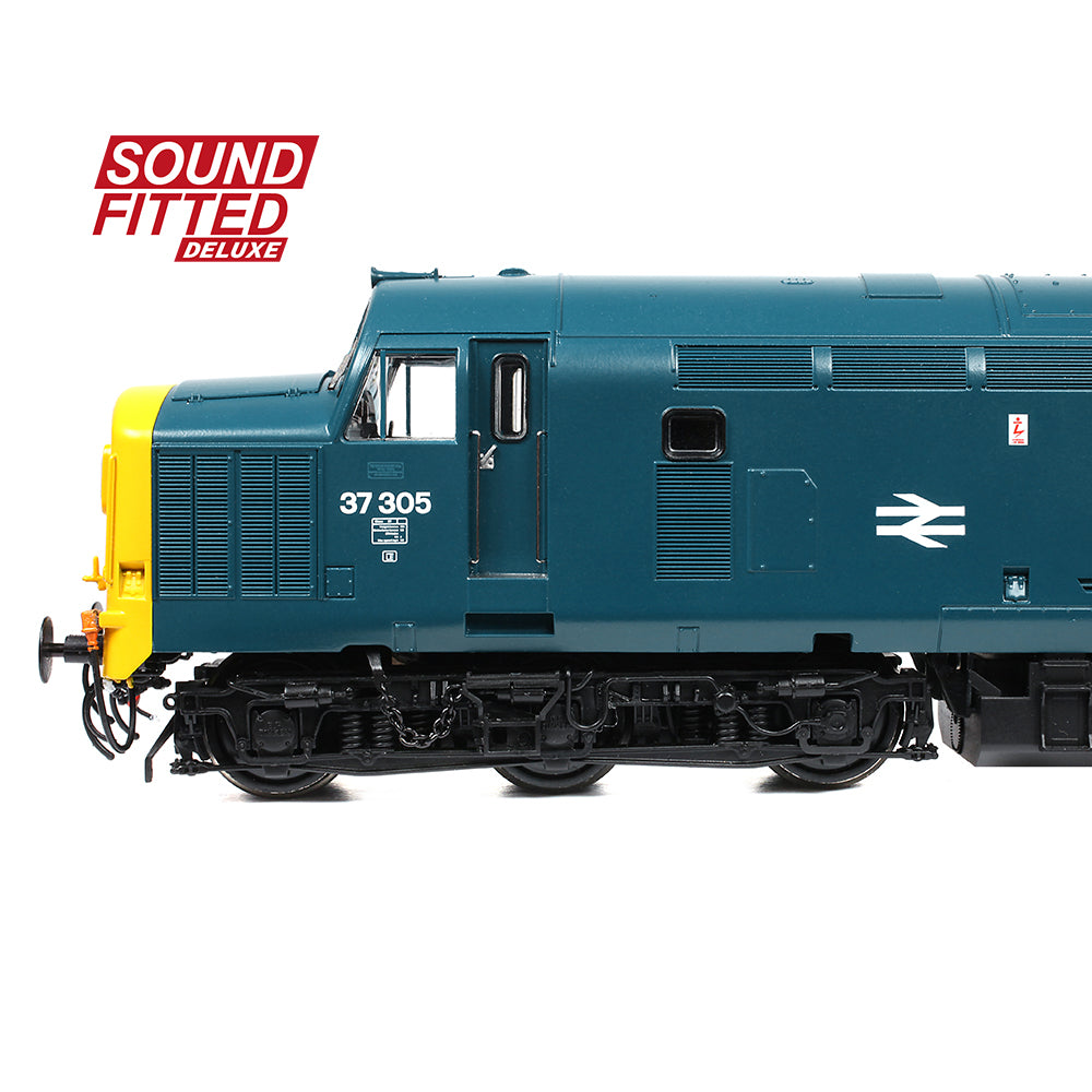Bachmann 35-303SFX Class 37/0 Centre Headcode 37305 BR Blue OO Gauge