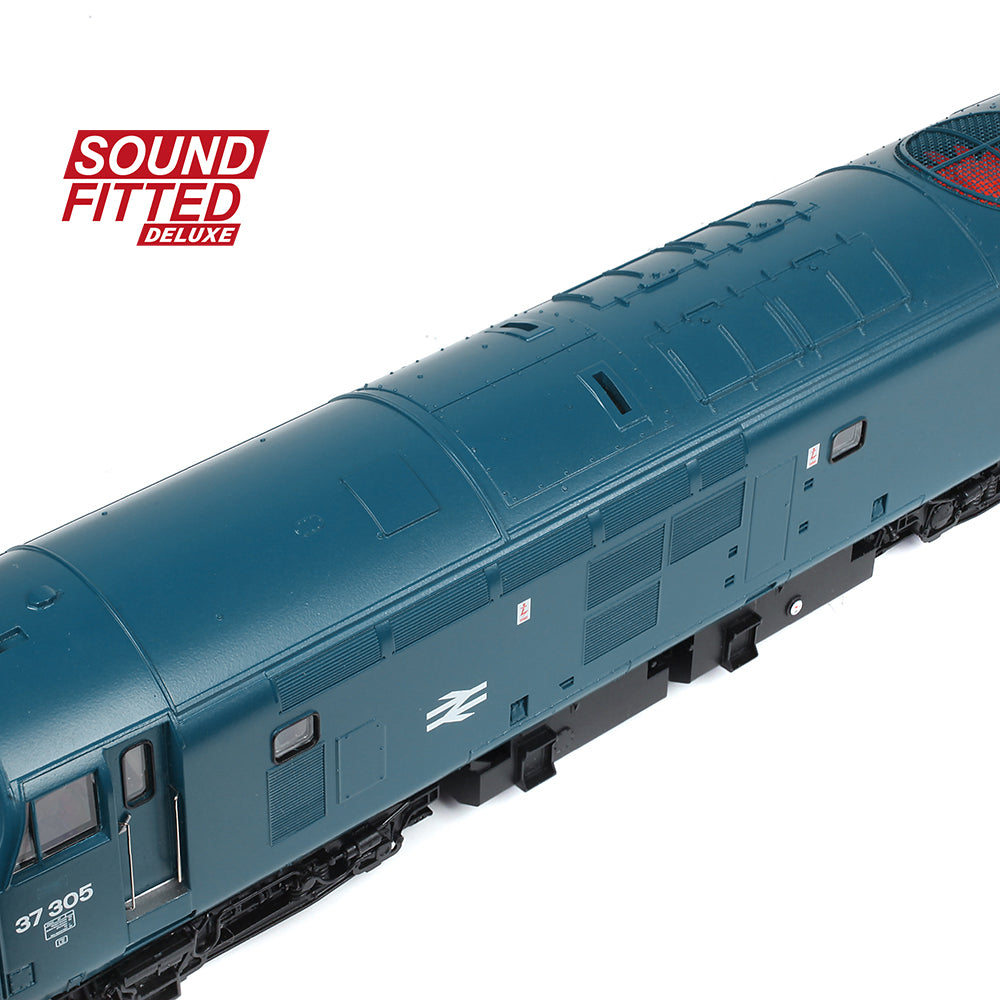 Bachmann 35-303SFX Class 37/0 Centre Headcode 37305 BR Blue OO Gauge