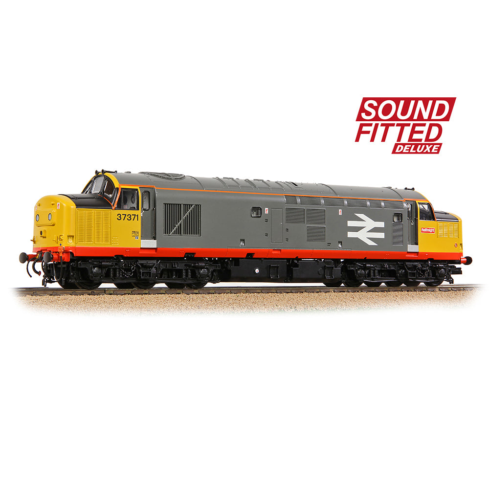 Bachmann 35-305SFX Class 37/0 Centre Headcode 37371 BR Railfeight (Red Stripe), OO Gauge