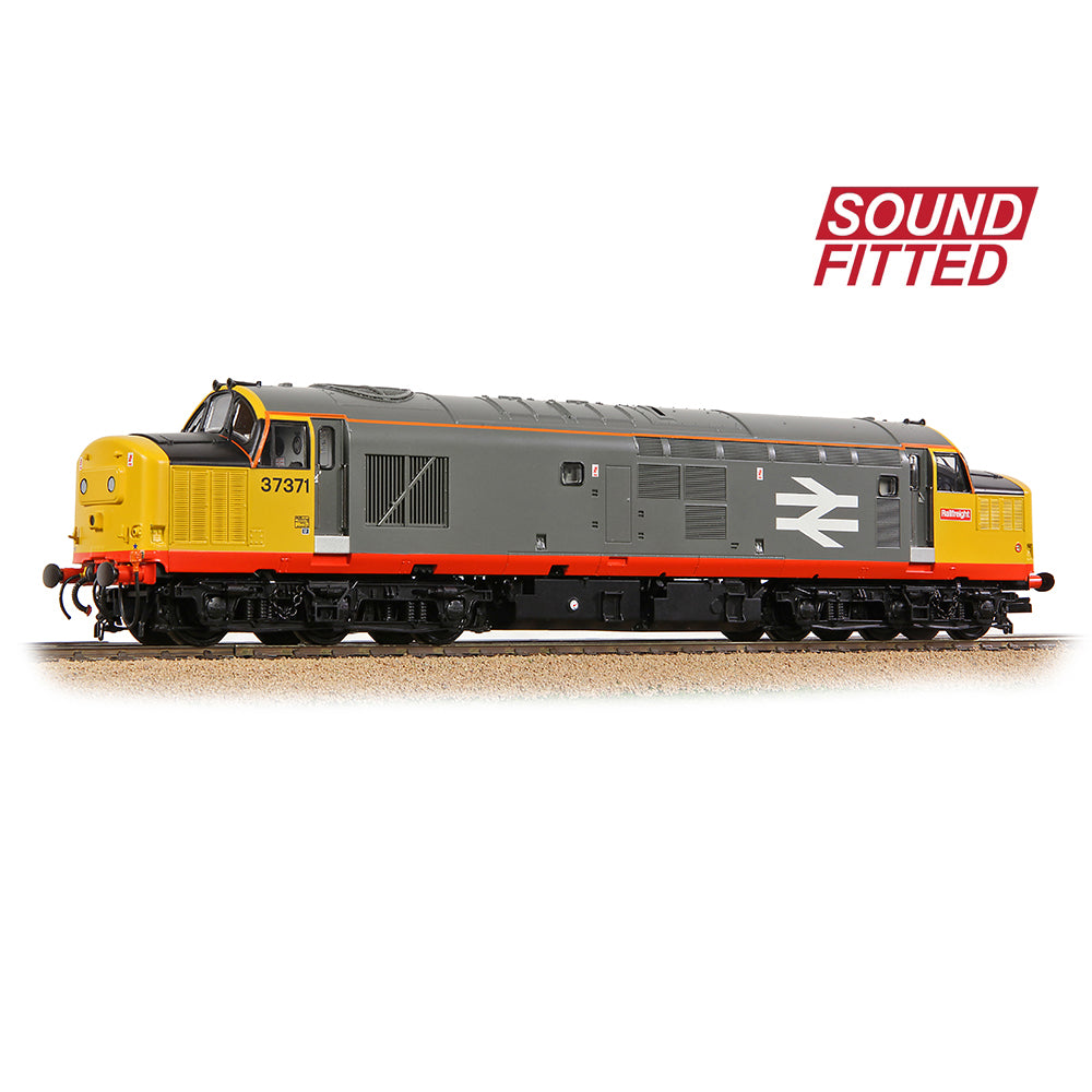 Bachmann 35-305SF Class 37/0 Centre Headcode 37371 BR Railfeight (Red Stripe), OO Gauge