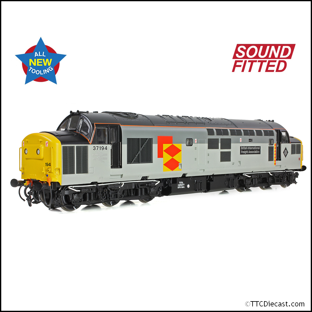 Bachmann 35-307SF Class 37/0 37194 'British Int. Freight Assoc.' BR RF, OO Gauge