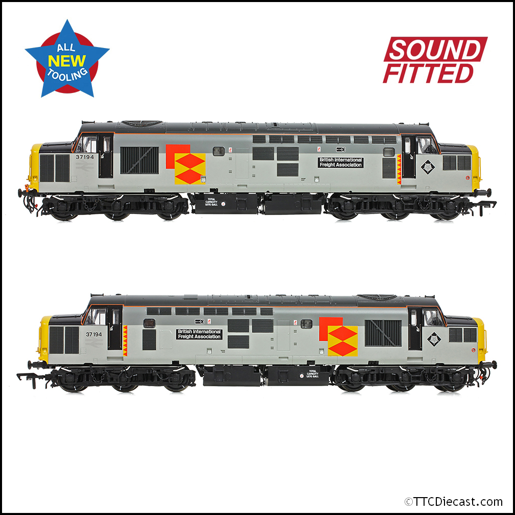 Bachmann 35-307SF Class 37/0 37194 'British Int. Freight Assoc.' BR RF, OO Gauge