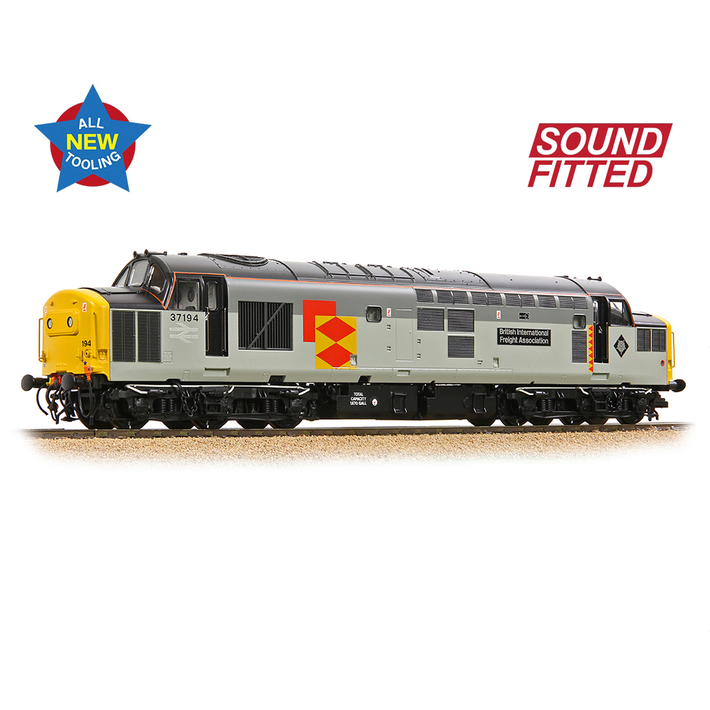 Bachmann 35-307SF Class 37/0 37194 'British Int. Freight Assoc.' BR RF, OO Gauge
