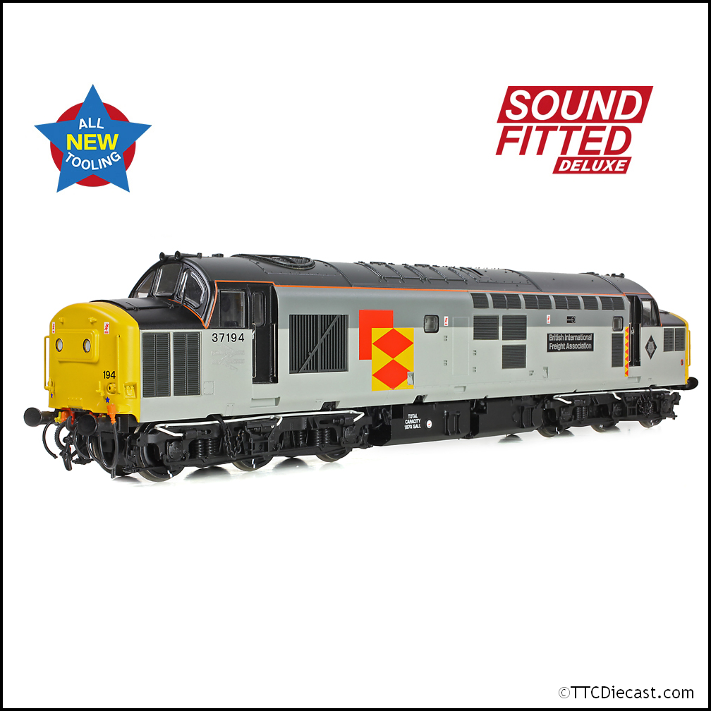 Bachmann 35-307SFX Class 37/0 37194 'British Int. Freight Assoc.' BR RF, OO Gauge