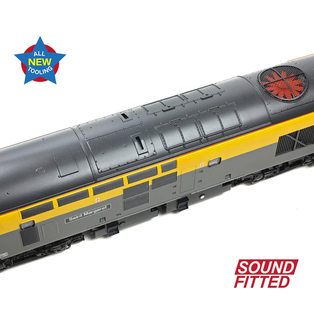 Bachmann 35-308SF Class 37/0 37201 'St. Margaret' BR Eng. Grey & Yellow, OO Gauge