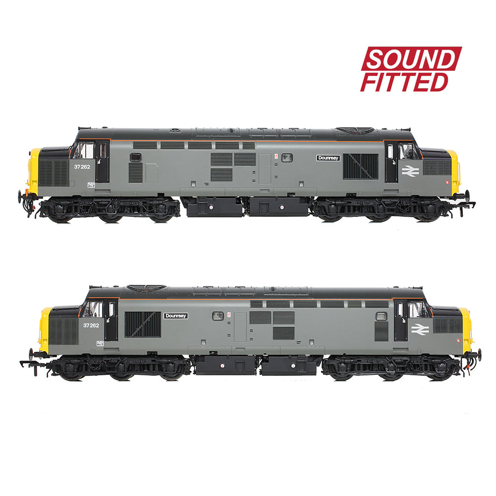 Bachmann 35-311SF Class 37/0 Centre Headcode 37262 'Dounreay' BR Engineers Grey, OO Gauge