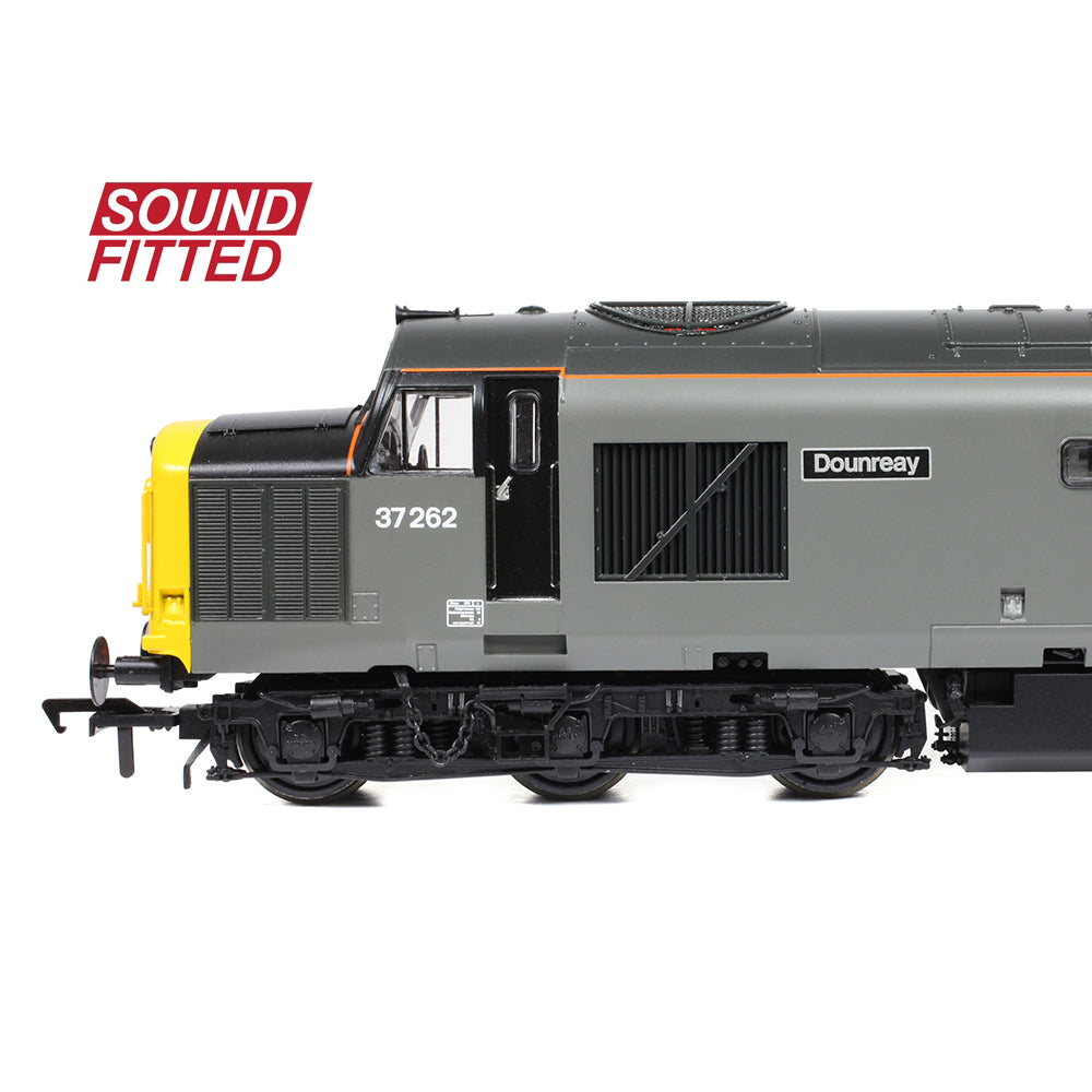 Bachmann 35-311SF Class 37/0 Centre Headcode 37262 'Dounreay' BR Engineers Grey, OO Gauge