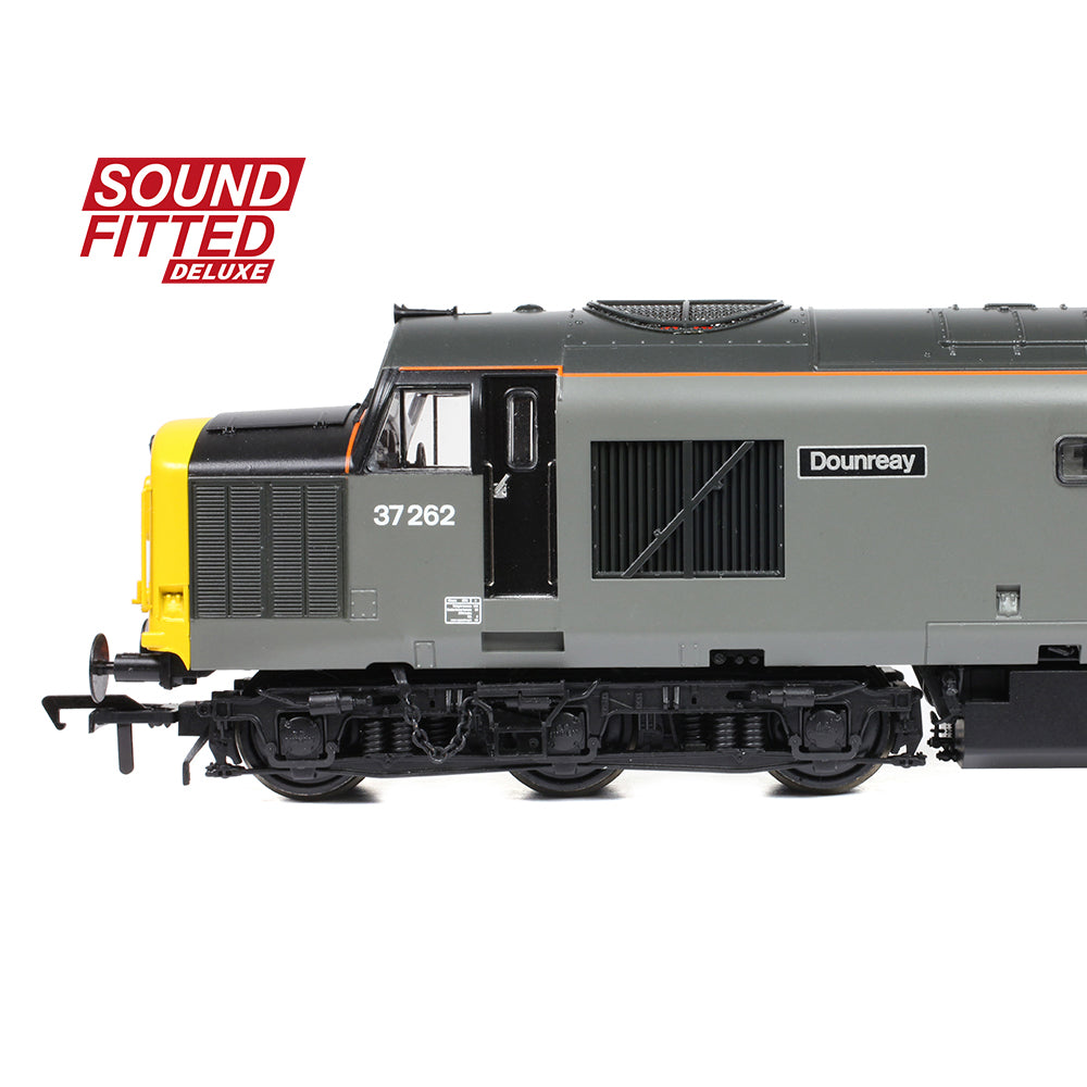 Bachmann 35-311SFX Class 37/0 Centre Headcode 37262 'Dounreay' BR Engineers Grey, OO Gauge