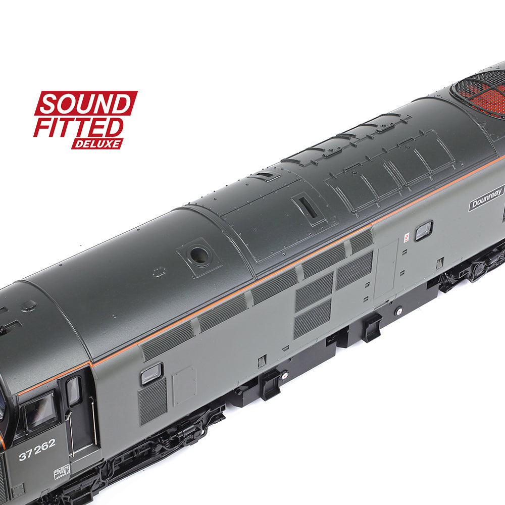 Bachmann 35-311SFX Class 37/0 Centre Headcode 37262 'Dounreay' BR Engineers Grey, OO Gauge
