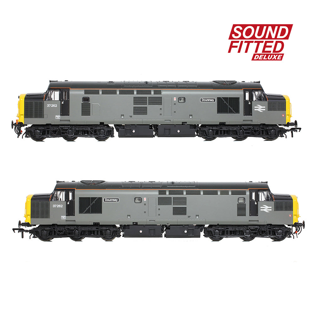 Bachmann 35-311SFX Class 37/0 Centre Headcode 37262 'Dounreay' BR Engineers Grey, OO Gauge