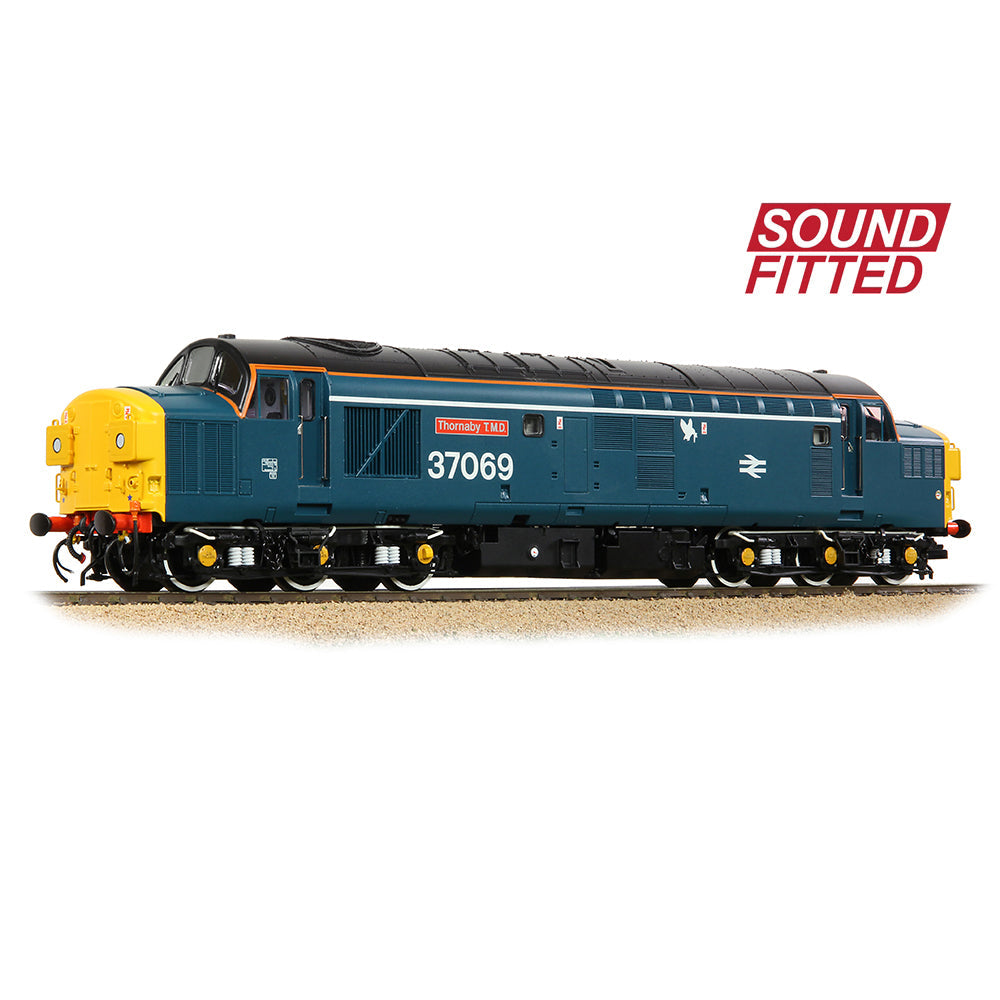 Bachmann 35-312SF Class 37/0 Split H/Code 37069 'Thornaby TMD Blue (White Stripe), OO Gauge *LAST FEW*