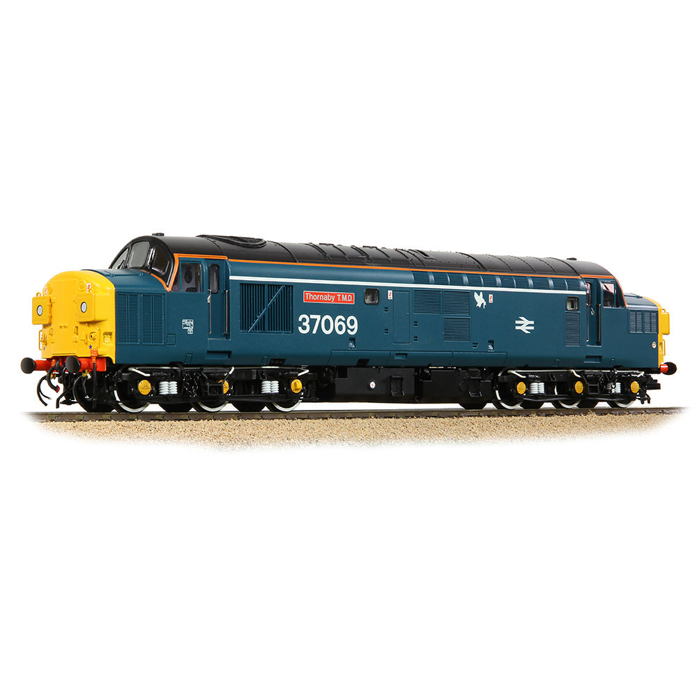 Bachmann 35-312 Class 37/0 Split H/Code 37069 Thornaby TMD Blue (White Stripe), OO Gauge