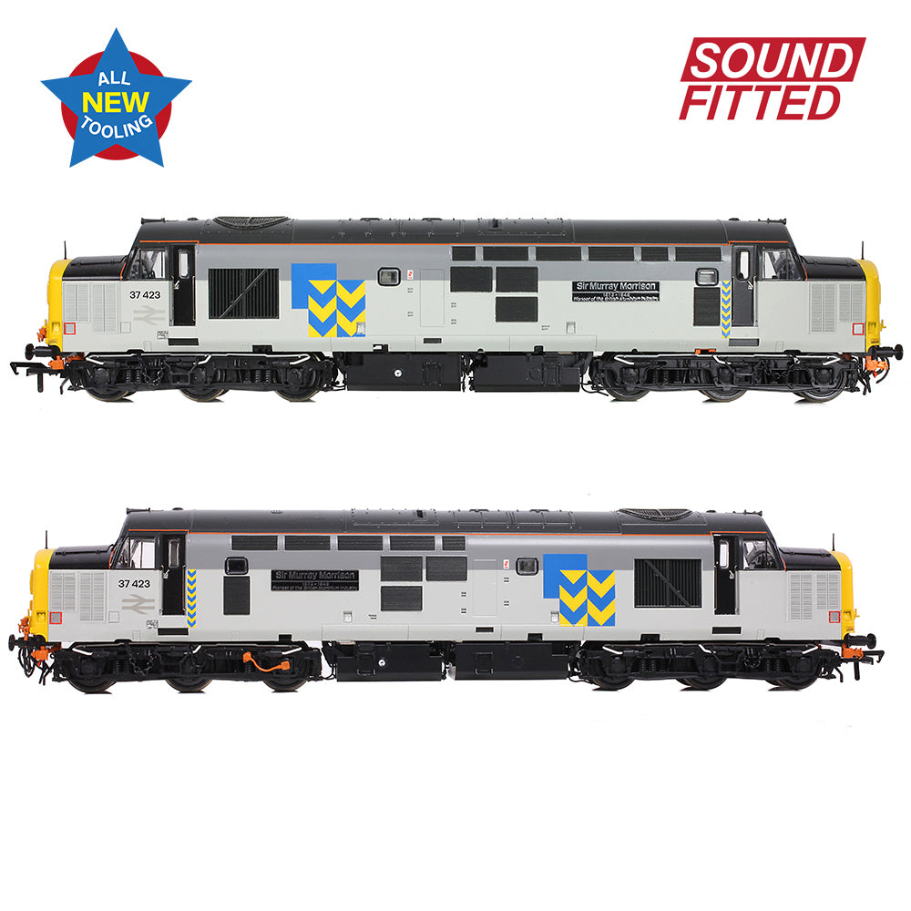 Bachmann 35-337SF Class 37/4 37423 'Sir Murray Morrison' BR RF Metals Sector, OO Gauge