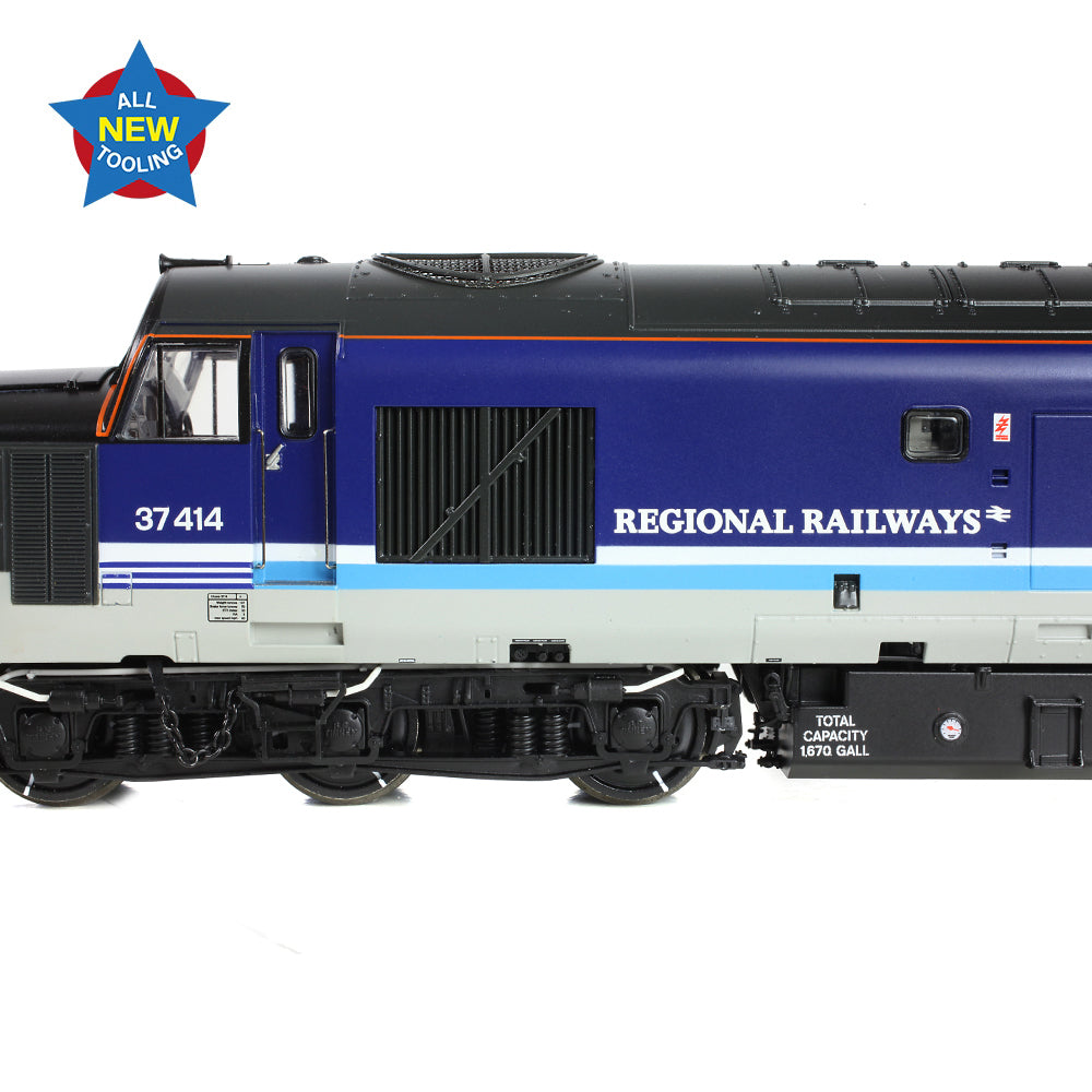 Bachmann 35-338 Cl 37/4 37414 'Cathays C&W Works 1846-1993' BR Regional Railways, OO Gauge