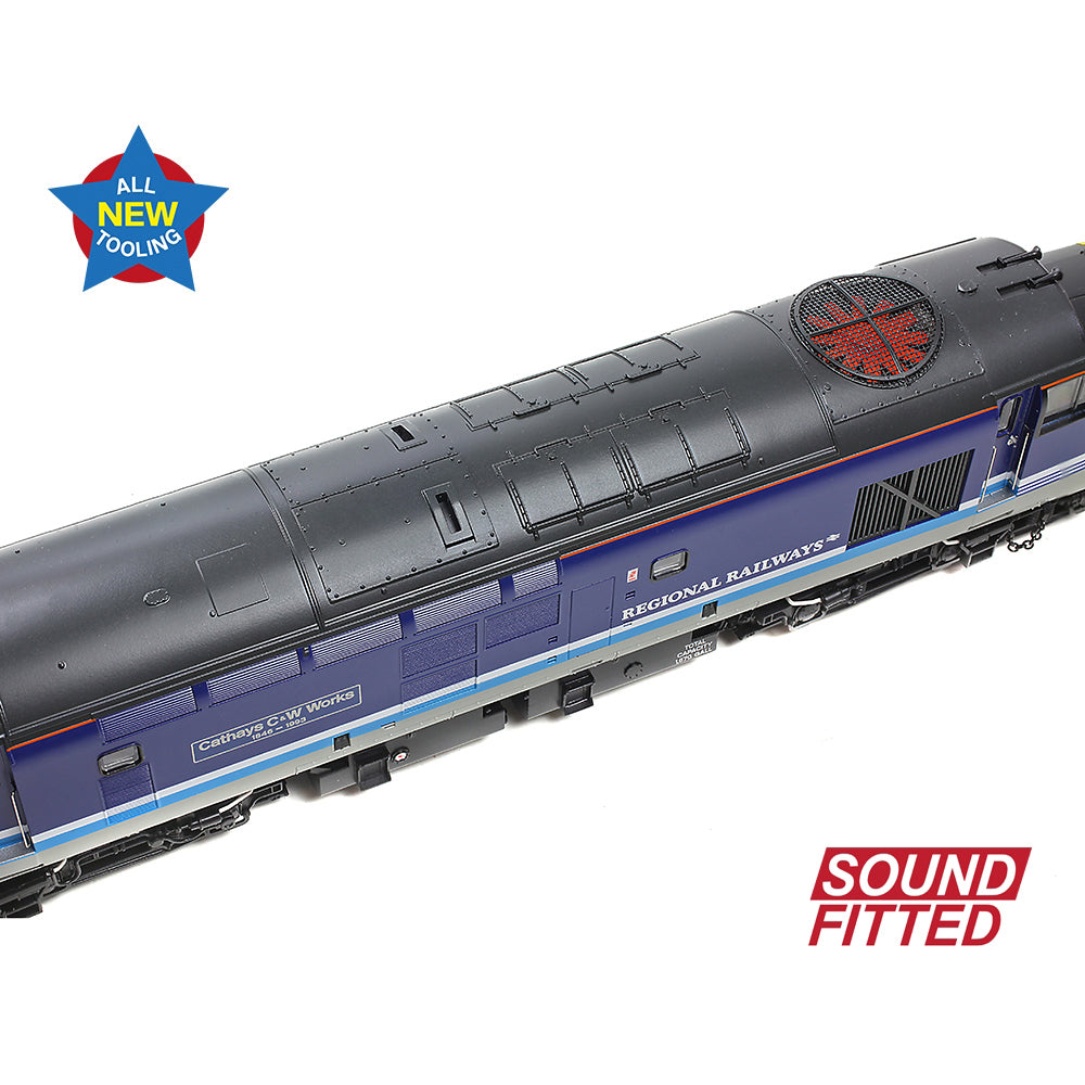 Bachmann 35-338SF Cl 37/4 37414 'Cathays C&W Works 1846-1993' Regional Railways, OO Gauge