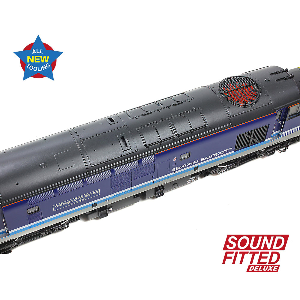 Bachmann 35-338SFX Cl 37/4 37414 'Cathays C&W Works 1846-1993' Regional Railways, OO Gauge *LAST FEW*