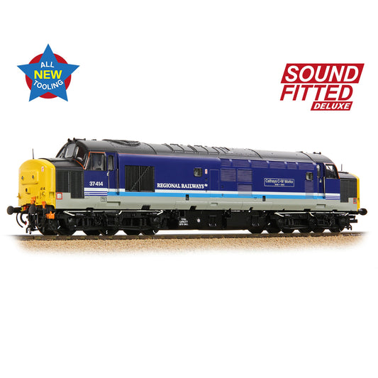 Bachmann 35-338SFX Cl 37/4 37414 'Cathays C&W Works 1846-1993' Regional Railways, OO Gauge *LAST FEW*