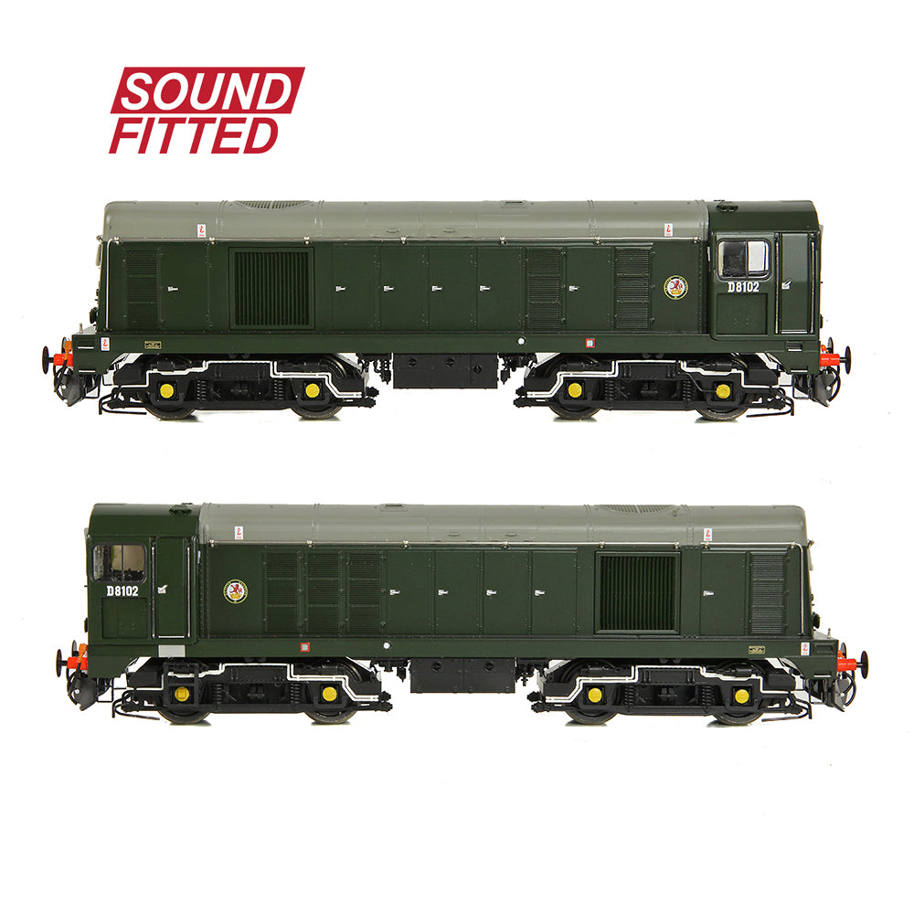 Bachmann 35-352ASF Class 20/0 D8102 BR Green (Roundel) - OO Gauge