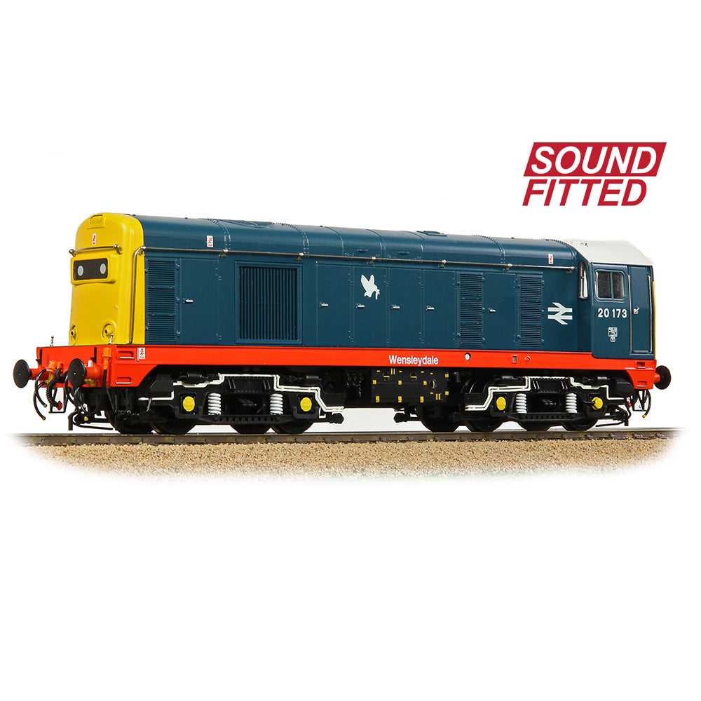 Bachmann 35-358SF Class 20 Headcode Box 20173 'Wensleydale' BR Blue (Red Solebar), OO Gauge