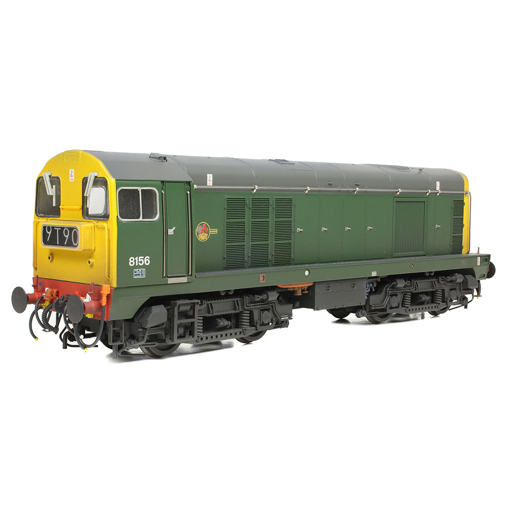 Bachmann 35-360 Class 20/0 Headcode Box 8156 BR Green (Full Yellow Ends) Weathered, OO Gauge