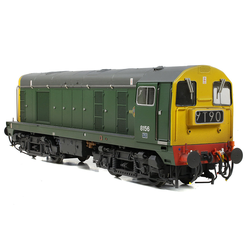 Bachmann 35-360 Class 20/0 Headcode Box 8156 BR Green (Full Yellow Ends) Weathered, OO Gauge